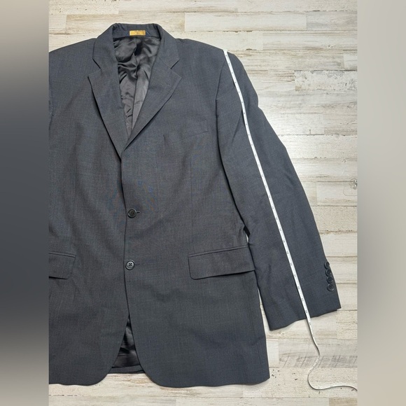 Brooks Brothers Blazer Sport Coat Jacket Mens 42R 2 Button Charcoal Gray - Picture 2 of 11